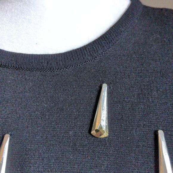 Vintage Outlander Knit Sweater Dress Wool Blend Midi Size Petite Small - Picture 9 of 9